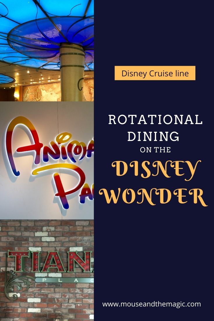 Rotational Dining on the Disney Wonder