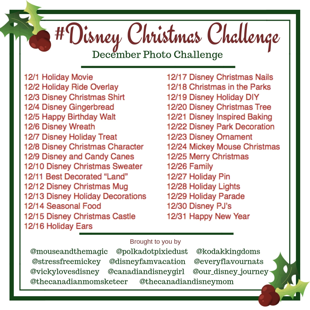 A fun new Instagram Challenge for December  2018.​