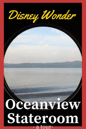 Disney Wonder Oceanview Stateroom --A Tour