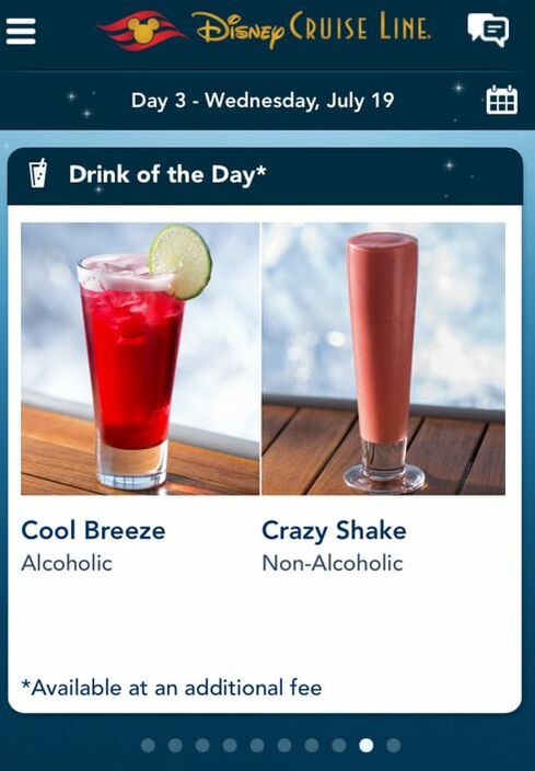 Disney Cruise Line Drink of the Day