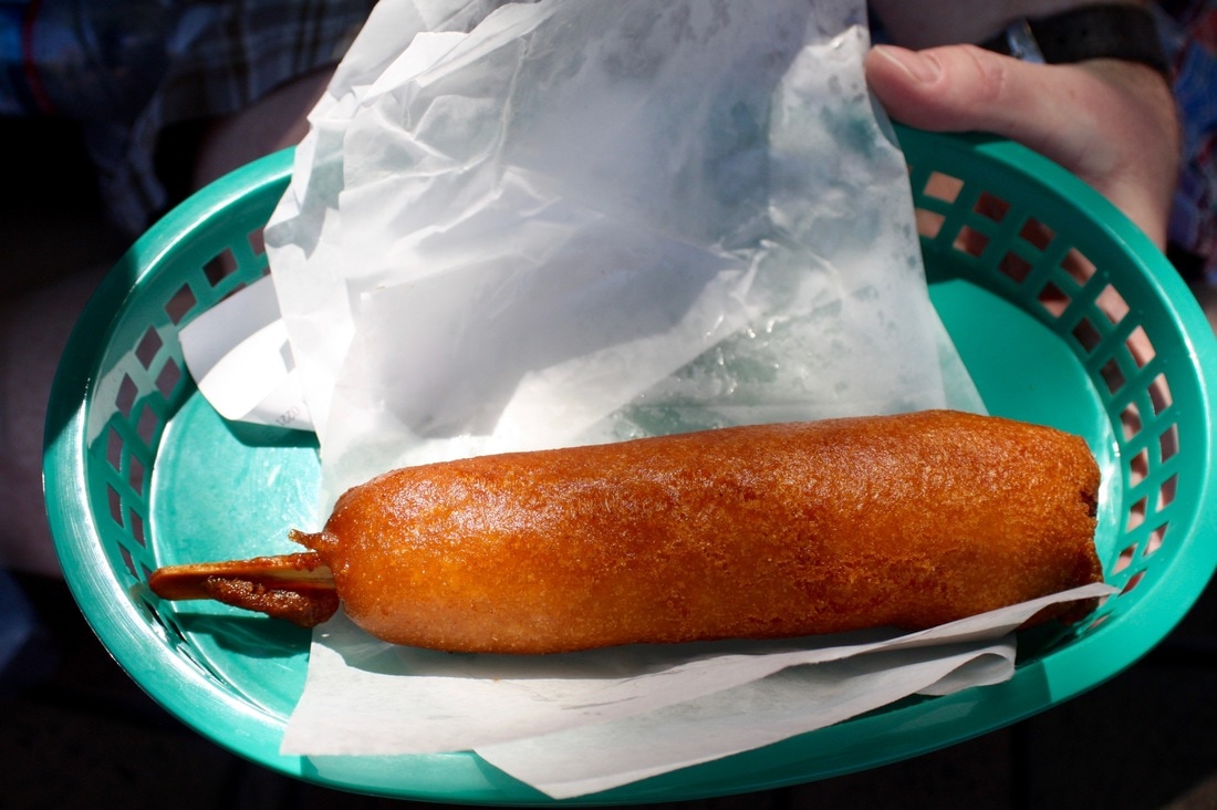 Little Red Wagon Corn Dogs at Disneyland - Review