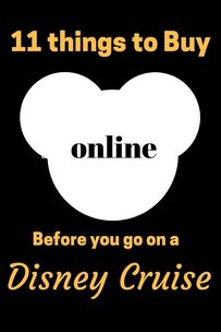11+ Things to Buy Online Before You go on Your Disney Cruise